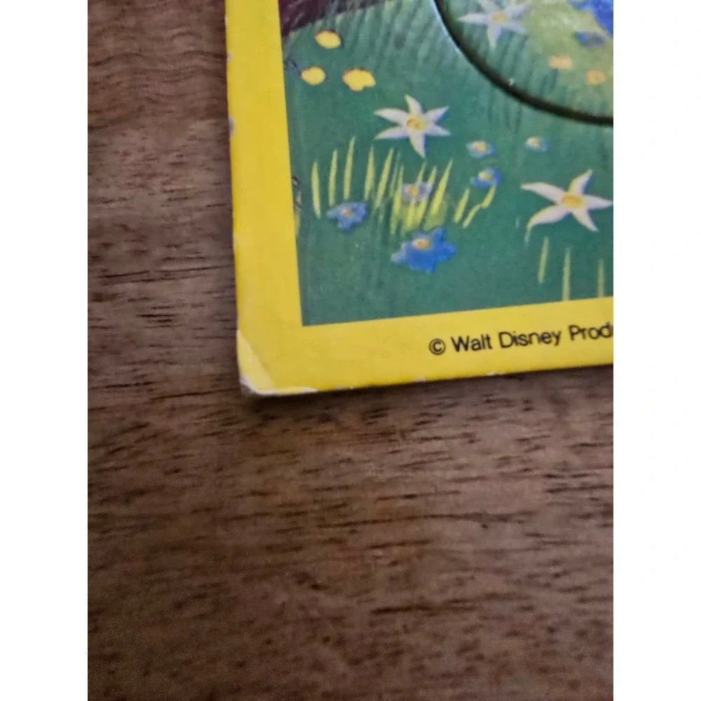 Vintage Jaymar Walt Disney Three Little Pigs Interlocking Tray Puzzle Cardboard